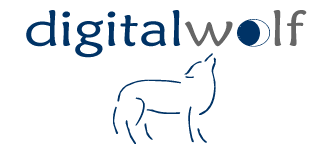 Digital Wolf Web Hosting mock logo