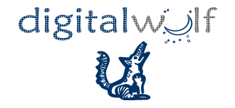 Digital Wolf Web Hosting mock logo